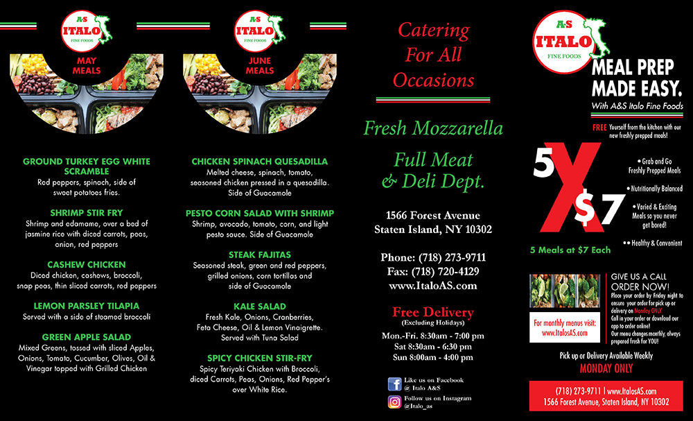 Italo AS | Meal Prep | May-June